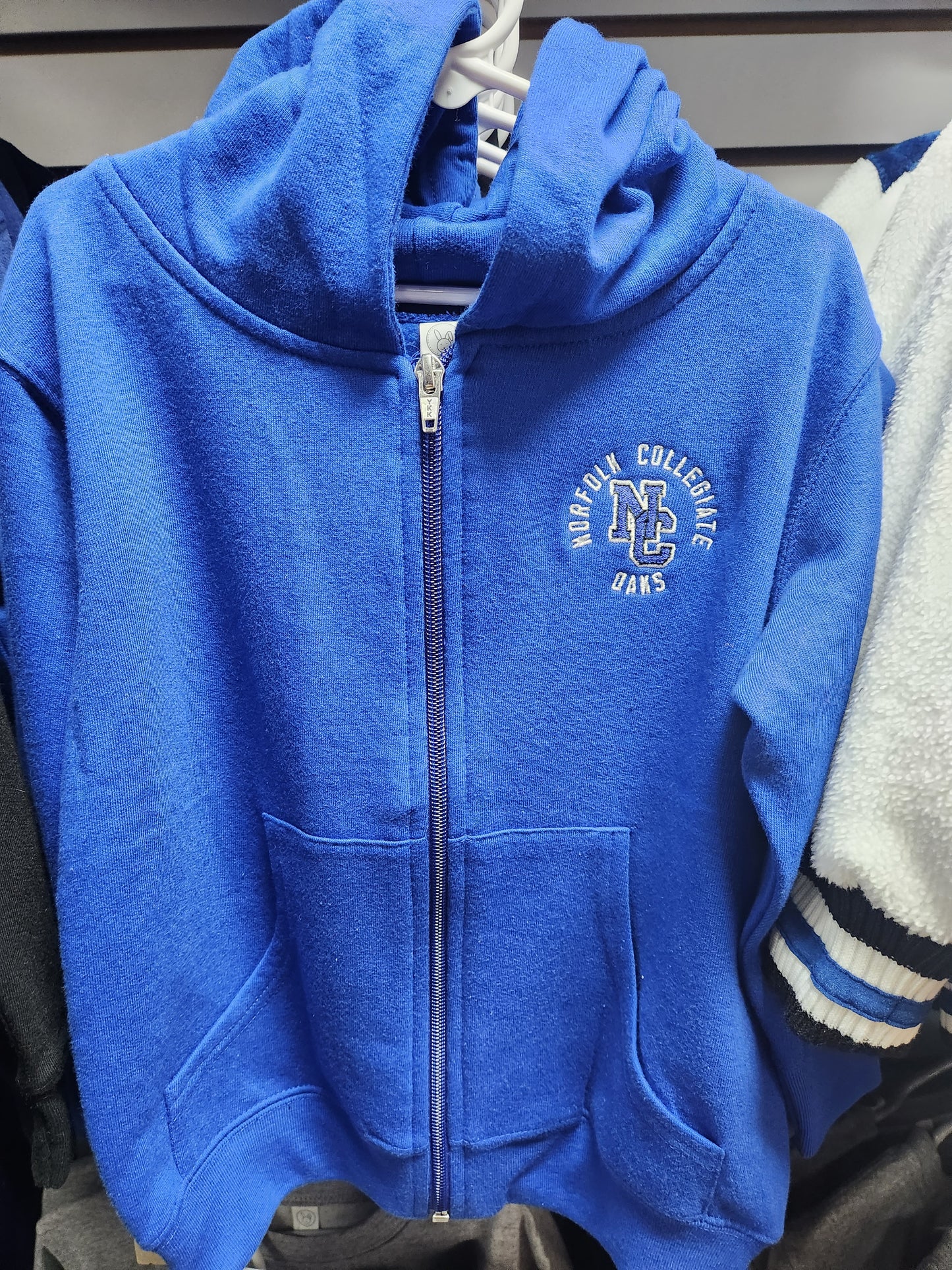Toddler Sweatshirt - Full zip Hooded Left Chest Design