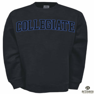Sweat Crewneck with COLLEGIATE Applique (2 color options)
