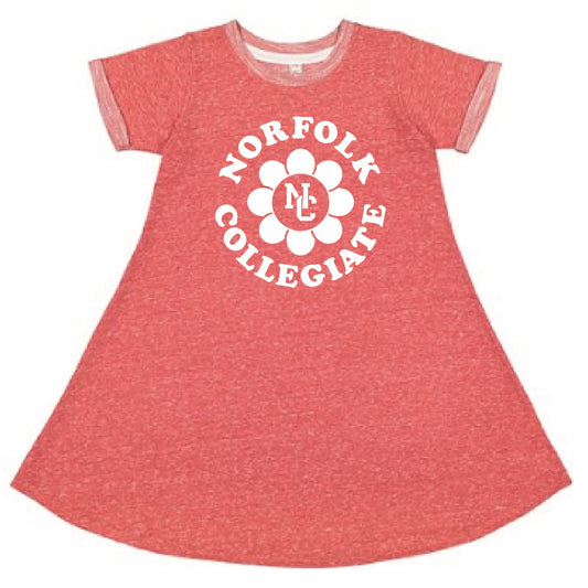 Youth Girls Melange French Terry Dress