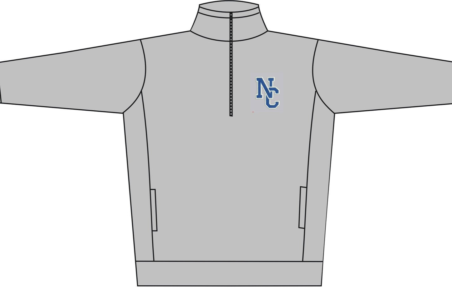 Quarterzip - Embroidered Collegiate