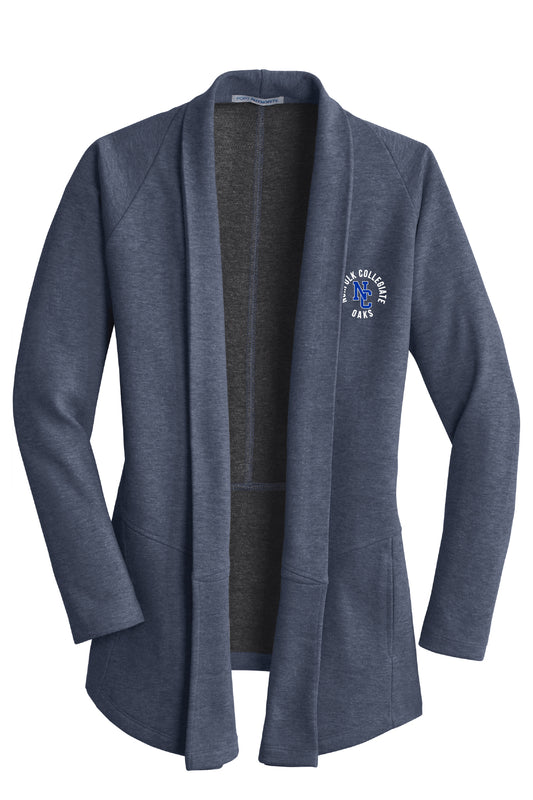 Ladies Interlock Cardigan - NC Logo