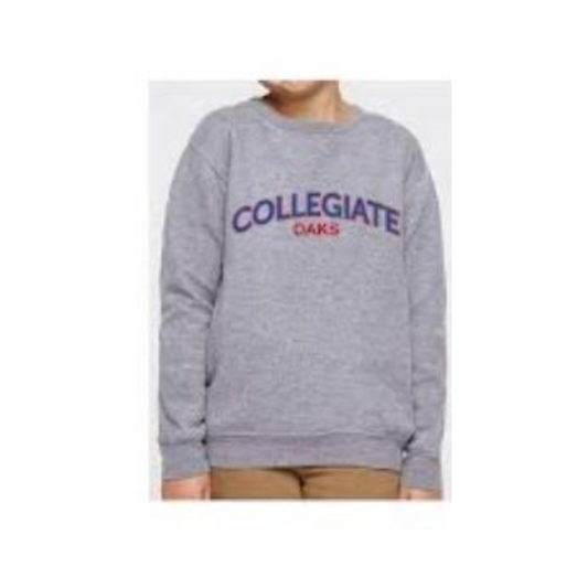 Youth Sweatshirt - Crewneck Collegiate Oaks - Grey