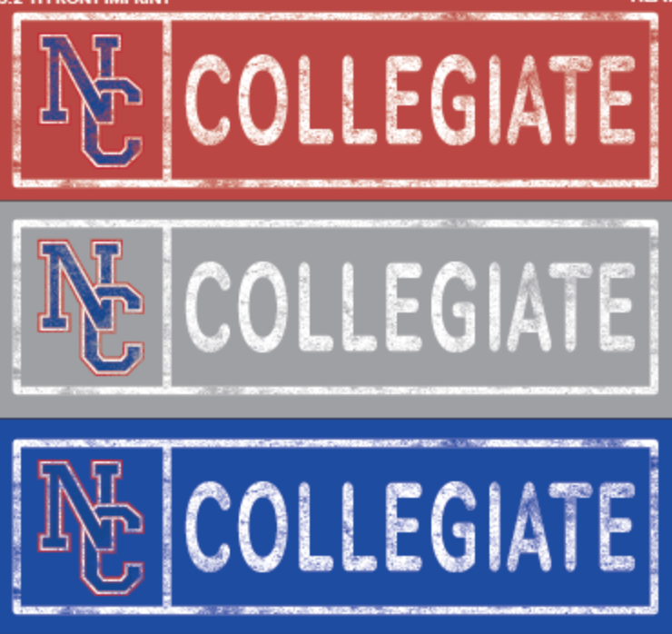 Sweatshirt - Crewneck Sleeve NC Collegiate Box Logo