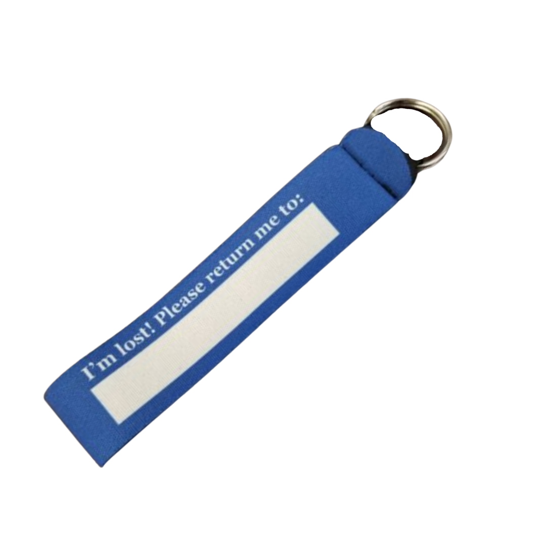 Key Ring - Wristband Neoprene with metal loop