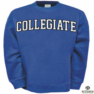 Sweat Crewneck with COLLEGIATE Applique (2 color options)