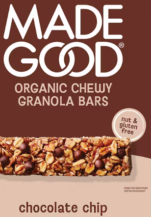 FOOD- MadeGood Granola bar- Choc Chip