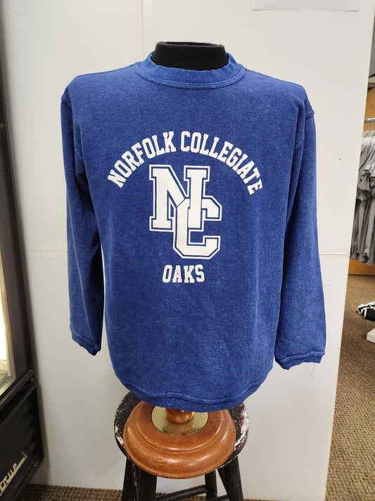 Sweatshirt - Crewneck with Norfolk Collegiate Oaks Interlock NC